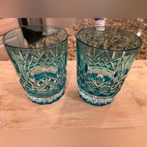 RARE Vintage Lismore Waterford Double Old Fashioned Rock Glass (Set of 2) - Picture 1 of 4